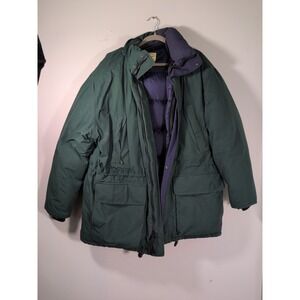 Vintage Eddie Bauer Ridgeline Goose Down Goretex Wool Jacket‎ Mens L